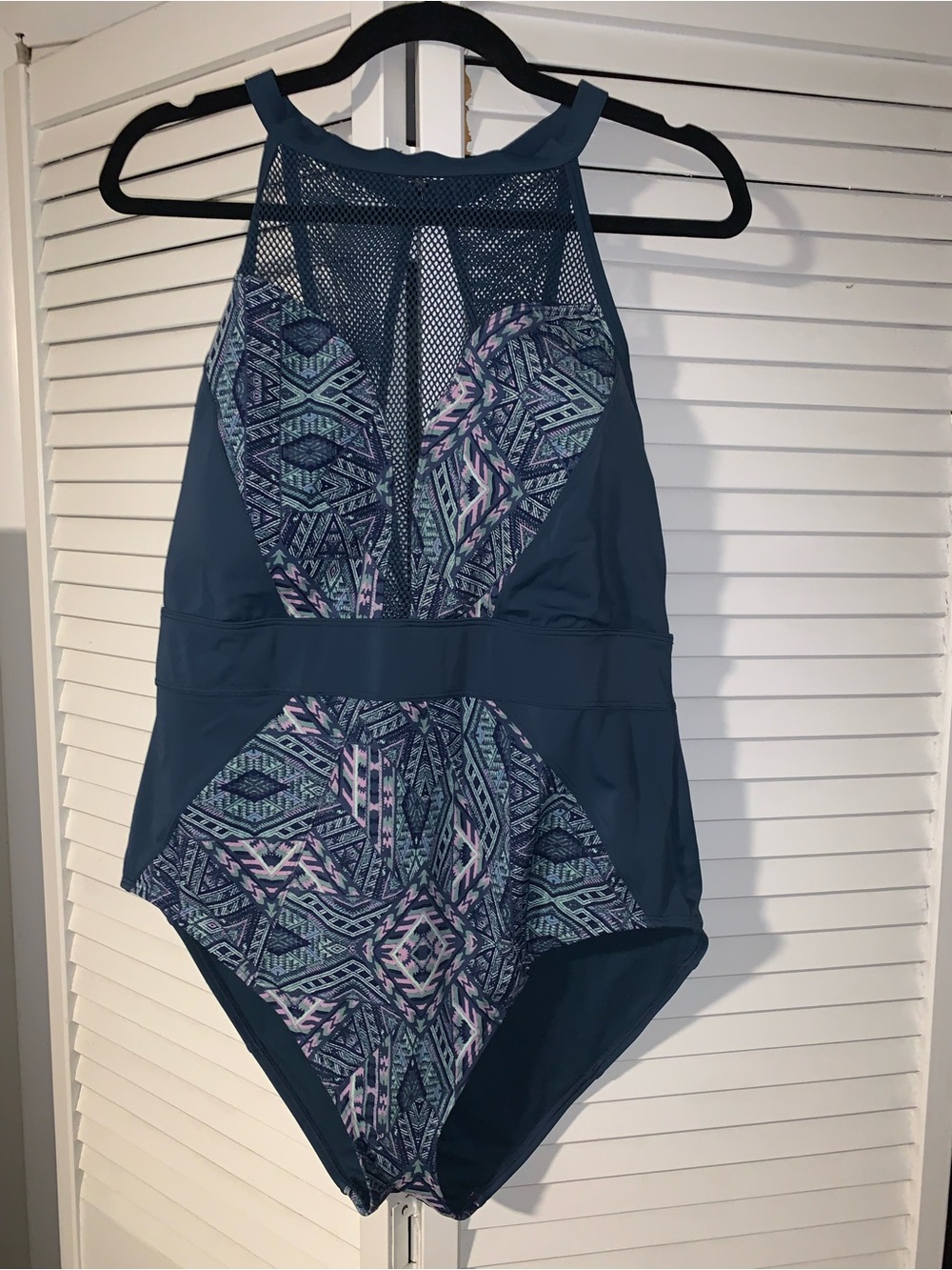 Adore Me Plus Size Women’s Printed Halter Neck One Piece Swimsuit